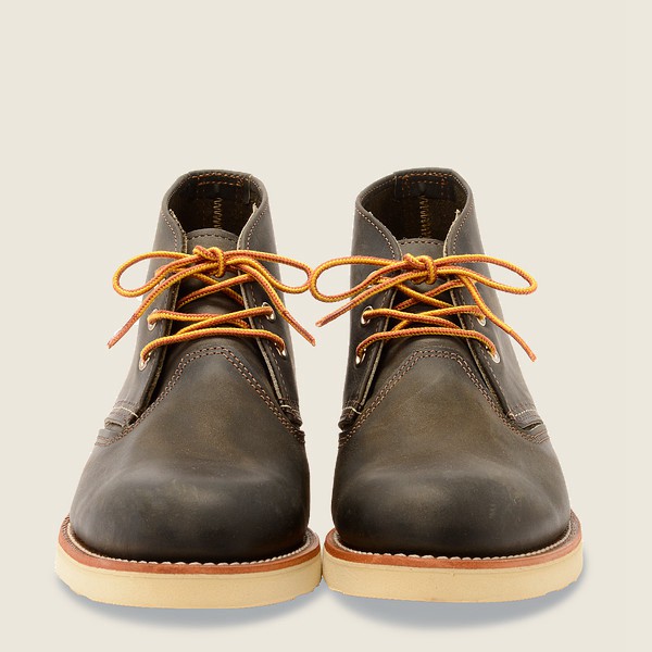 Red Wing Heritage Ayakkabı Erkek - Work - Chukka Rough & Tough Deri - Koyu Gri - 39SPOJHZY